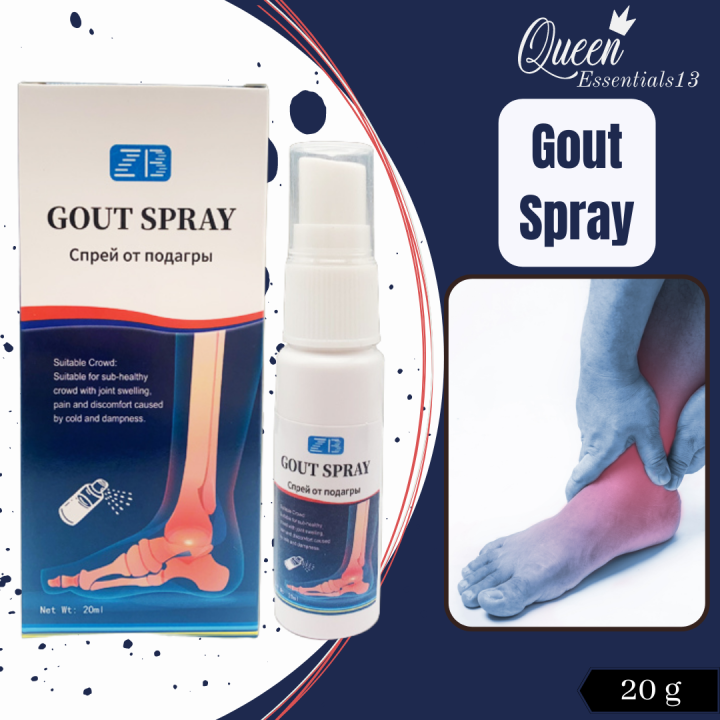 AUTHENTIC ZB 20 ml Gout Spray Arthritis Pain Spray Gout Relief, Spray