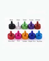 1-10pcs M3x 5/6/8/10 Colourful Aluminum Alloy Flat Head Knurled Hand Thumb Screw Anodised For Computer Case Nails Screws  Fasteners