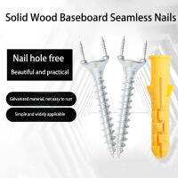 Traceless Drywall Anchors Screws 50PCS Self-tapping Double End Head Screws Wall Baseboard Fix Nails Skirting Board Install Nail