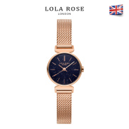 Đồng hồ nữ chính hãng cao cấp LolaRose dây đeo kim loại milanese Italy
