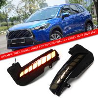 ไฟเลี้ยวไดนามิก LED ติดกระจกมองหลังรถยนต์ สําหรับ Toyota Corolla Cross XG10