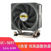 CPU เสือดาว LGA4189ใหม่เซิร์ฟเวอร์4U พัดลมคู่5ท่อความร้อนอากาศเย็นแบบเงียบ