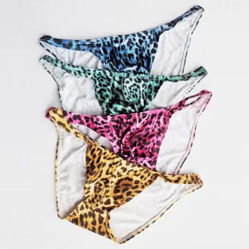 Men's Sexy Briefs T-back Underwear Crocodile Bikini camouflage Thong  Underpants