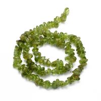 Beadthoven 1 Strand Natural Peridot Beads Strands Chips 3~5x3~5mm Hole: 1mm about 31.5inches