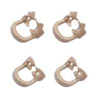 ；‘【；- WELL CK 4Pcs/Set Dental Ruer Dam Clamps Ruer Barrier Clip Resin Material For Dental Lab Dentist Tools