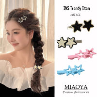 MIAOYA กิ๊บติดผมรูปดาวสีสันสดใสสำหรับผู้หญิงเครื่องประดับผมแต่งทรงผมแฟชั่นสำหรับนักเรียน Kado Ulang Tahun ที่สวยงาม