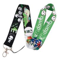 Classic Anime Mononoke Hime Lanyards Keychain Princess Mononoke Tree Elf Cartoon Webbing Neck Straps DIY Mobile Phone Hang Rope