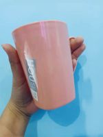 (NQT84)  แก้วน้ำพลาสติก ขนาด 300ML แก้วนํ้าแปรงฟัน สีหวาน สีพาทเทลสีเขียว สีชมพู สีครีม มีหูจับ แก้วพลาสติก คละสี 1 ใบ