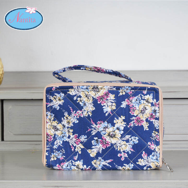 nantita-กระเป๋าใส่เครื่องสำอางทรงสี่เหลี่ยม-bcc457-l
