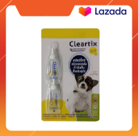 Cleartix ** 2 หลอด** ยาหยดกำจัดเห็บหมัด สุนัข น.น. น้อยกว่า  10 ก.ก.