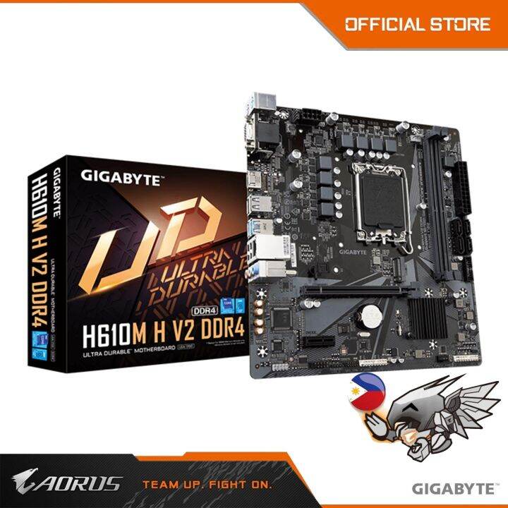 Gigabyte GAH610MH V2 DDR4 LGA1700 mATX Mother board Mobo
