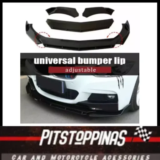 Car Universal Adjustable Front Bumper Lip Chin Diffuser Body kits side