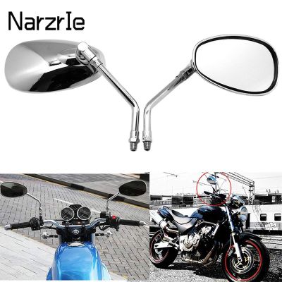 “：{}” 2Pcs/Pair Motorcycle Rearview Mirror Electrombile Scooter E-Bike Rearview Mirrors 10Mm For Honda Shadow Ace Spirit Magna VT750