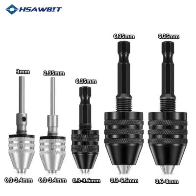 1PC Quick Change Keyless Drill Bit Chuck Hex Shank Adapter Converter Tool Three-Jaw Chuck Electric Grinder Drill Chuck