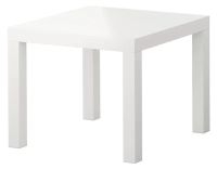 LACK Side table, white, 55x55 cm (ลัค โต๊ะข้าง, สีขาว, 55x55 ซม.)