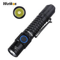 Wurkkos FC12 Rechargeable Tactical Flashlights Torches LED 18650 SFT40 2000lm ATR Power Indicator USB-C EDC Lighting with Clip