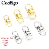 ❈۩∏ 10pcs Metal Swivel Hook Clasp Keychain Keyring Connectors Buckle Key Holder Handbag Bags Lanyard Paracord DIY Crafts 14/16/19mm