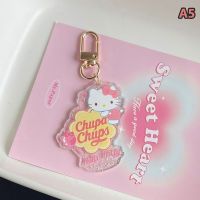 ???พวงกุญแจการ์ตูน Aofulai Kuromi Sanrio พวงกุญแจการ์ตูน My Melody น่ารัก Cinnamoroll จี้ตกแต่งตุ๊กตากระเป๋านักเรียนสำหรับเป็นของขวัญเด็กผู้หญิง