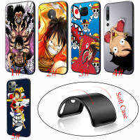 อ่อนนุ่ม Black เคสโทรศัพท์ หรับ OPPO  ปก 128YX Anime Luffy