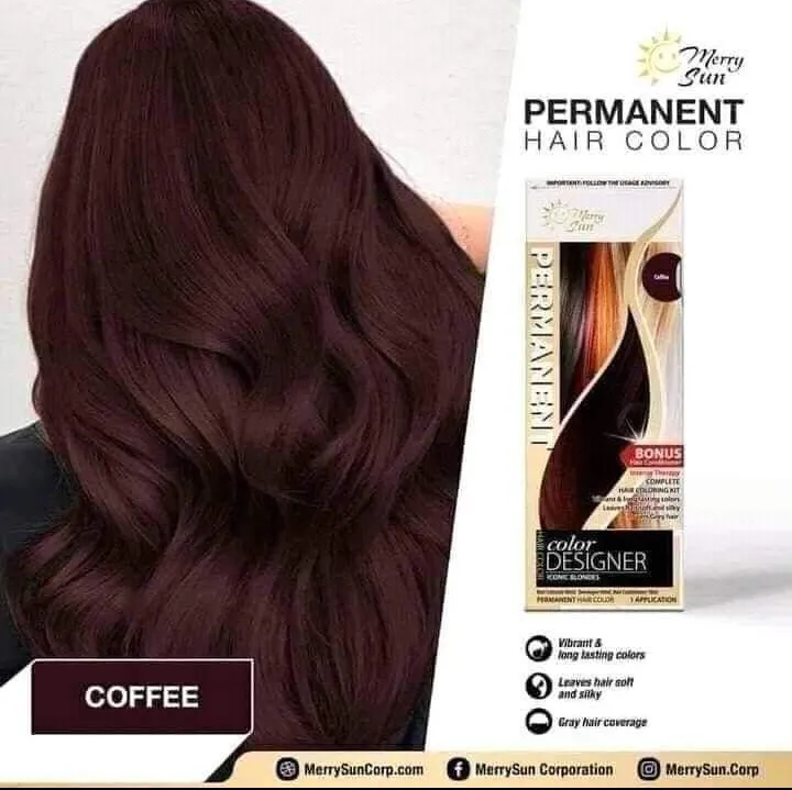 Merry Sun Permanent Hair Color Complete Kit COFFEE | Lazada PH