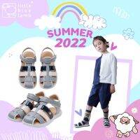 summer2022 รองเท้าเด็ก 2-6 ปี (OGB225137-GY) ลำลองสีเทา Littlebluelamb แอนตี้แบคทีเรีย ระบายอากาศได้ดี นุ่ม เบากว่าไข่ไก่