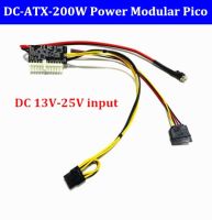 DC 13V-25V กว้าง Voltage19V 200W ATX 24pin โมดูล Pico MINI ITX DC To ATX PC Power Supply On-Board คอมพิวเตอร์แบตเตอรี่