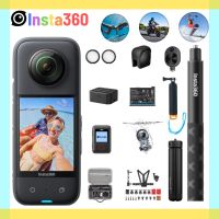 กล้องแอ็กชันกีฬา Insta360 X3ขนาดพกพา HDR 5.7K 360 72MP 2.29 หน้าจอสัมผัสเซ็นเซอร์ขนาด1/2 กล้องพาโนรามา