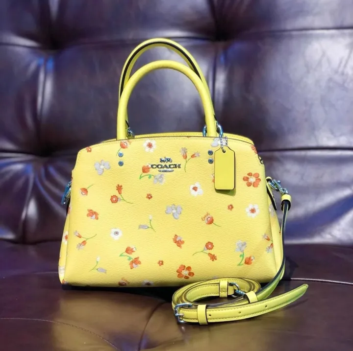 Guaranteed Authentic Coach Mini Lillie Carryall With Mystical Floral ...