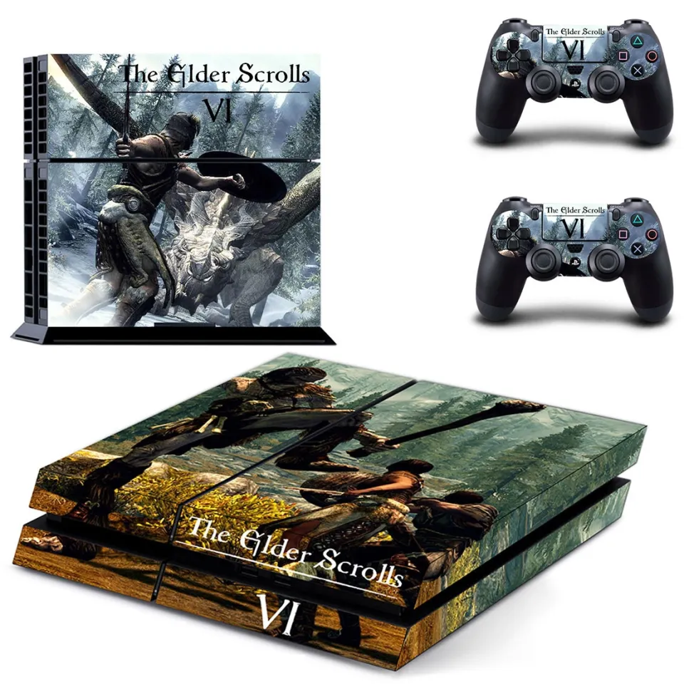 The Elder Scrolls V Skyrim PS4 Pro Skin Sticker For Sony PlayStation 4  Console and Controllers PS4 Pro Skin Stickers Vinyl Decal