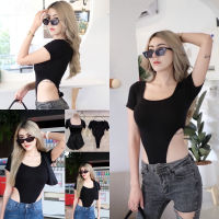 ? Spinnyhouse ? บอดี้สูท เว้าเอว‼️ผ้า2ชั้นช่วงบน‼️ แขนยาว แช่บๆ ♥️Bodysuit♥️ เสื้อคอเหลี่ยม เว้าเอว ? รุ่น A2