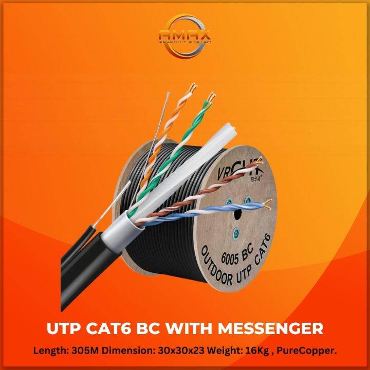 CAT6 OUTDOOR WITH MESSENGER | Lazada PH