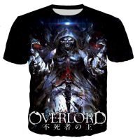 Overlord T-Shirts Anime Albedo 3D Printed Streetwear Men Women Casual Fashion Oversized T Shirt Harajuku Kids Tees Tops Clothing