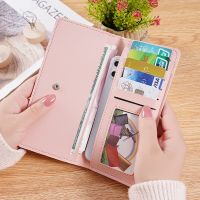 Card Holder for Women PU Leather Wallet Long Hasp Black/Burgundy/gray/pink/brown/dark Green Female Solid Multifunctional Purse Wallets