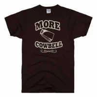 ผู้ชายที่ยอดเยี่ยมเสื้อยืดใหม่ล่าสุด TEE เพิ่มเติม cowbell ตลกวันเสาร์คืนสด SNL ย้อนยุควินเทจเสื้อผ้าฤดูร้อนเย็น