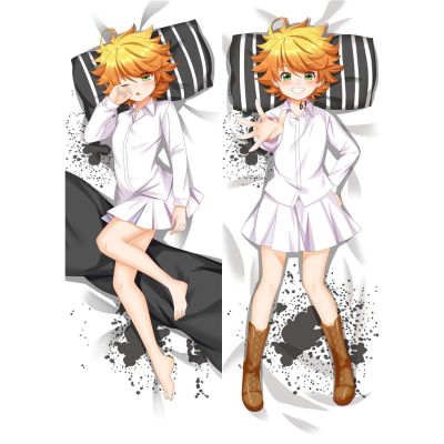 ปลอกหมอน ลายอนิเมะ Dakimakura The Promised Neverland Emma ขนาด 60x180 ซม. สําหรับตกแต่งบ้าน เตียง