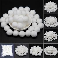 White Pompom 8mm 10mm 15mm 20mm 30mm Round Pom Poms Fur Balls DIY Toys Crafts Pompoms for Kids Wedding Home Decorations 20g