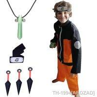 AEOZAD Halloween Naruto Anime Secundário Cosplay Suit Uniforme Estudante para Fãs Vestir Kiba Protetor de testa อุปกรณ์เสริม