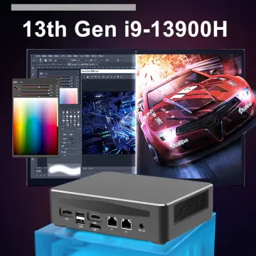 New Mini Gaming PC i9 9880H i7 9750H Nvidia GTX 1650 4G 2xDDR4 2xM.2 RGB  Gamer Desktop Mini Computer 4K UHD 2xHDMI Type-C WiFi