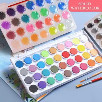 Watercolor Paint Set 48 Colors Non-toxic Watercolor Paint with a Brush  Refillable a Water Brush Pen and Palette Washable Water Color Paints Sets  for Kids Adults Artists Children Students Beginner