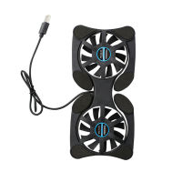 Foldable USB Cooling Fan CPU Cooler Mini Octopus Cooler Pad Quiet Stand Double Fans for 7-15 inch Notebook Laptop