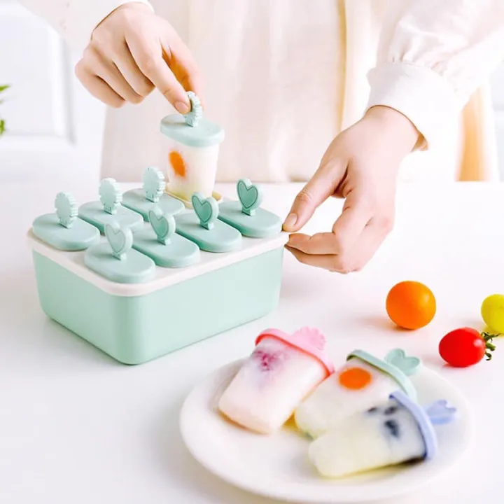 【Ready Stock】Ice Cream Ice Pops Mold Baby Popsicle Molds Breast Milk
