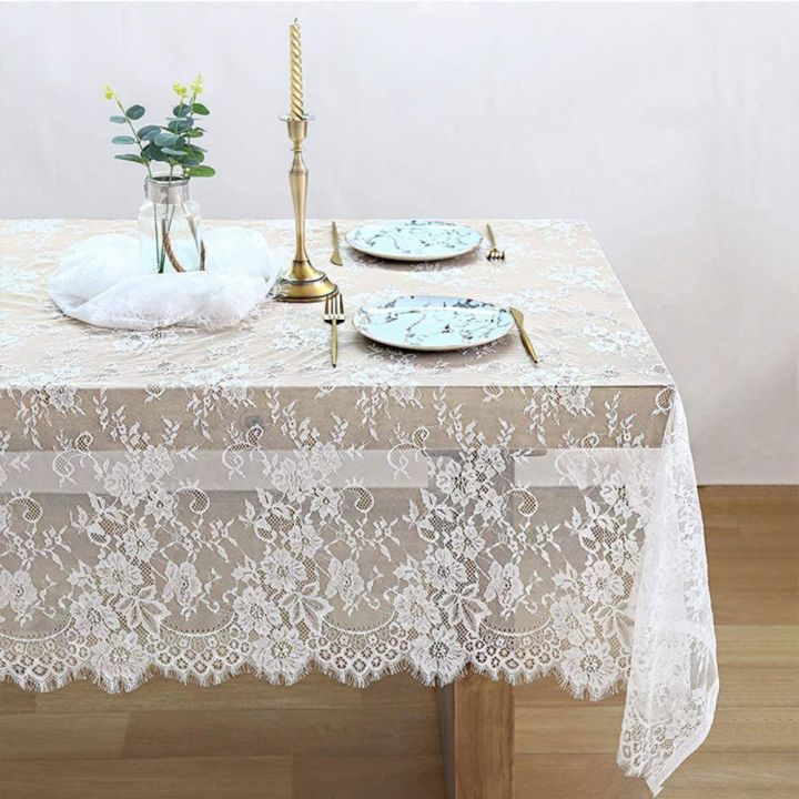 oak-สีขาวขาว-ผ้าปูโต๊ะปักลูกไม้-60120นิ้ว-ตกแต่งโต๊ะ-ผ้าปูโต๊ะตกแต่งบ้าน-ทำความสะอาดได้ง่าย-เส้นด้ายใยสังเคราะห์ใยสังเคราะห์-ผ้าปูโต๊ะวินเทจ-ปาร์ตี้งานปาร์ตี้