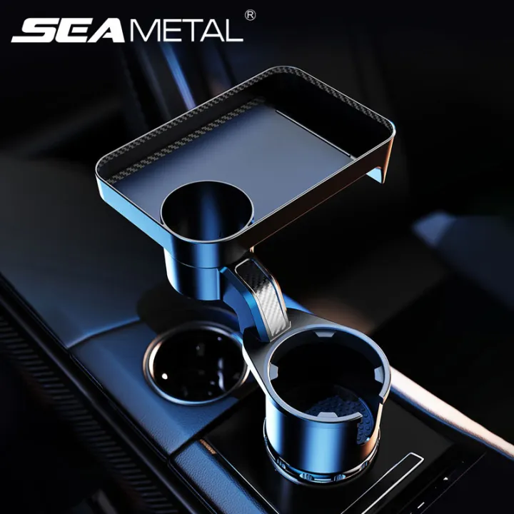 Portable Car Cup Holder Attachable Meal Tray Expanded Table Desk Car