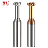 BB Radius Corner T Slot End Mill เครื่องตัดคาร์ไบด์ CNC Concave Arc Machining Steel Aluminum Tool 6mm R0.5 R1 R1.5