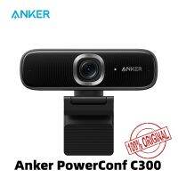 Anker PowerConf C300 Smart Full HD Webcam, Framing &amp; Autofocus, Webcam 1080p mini camera with Noise-Cancelling Microphones A3361