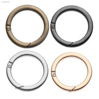 ☍▤ 1Pc Zinc Alloy Plated Gate Snap Clasp Clips Spring O-Ring Buckles Round Push Trigger Snap Hooks Purses Handbags Carabiner 2020