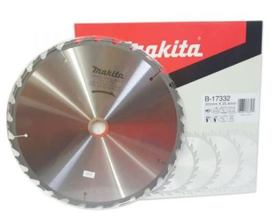 Makita accessories Blade saw for wood Size 305 MM *25.4 MM *3 MM * 30 T Part no. B-17332 ใบเลื่อยวงเดือน ตัดไม้. ขนาด12 นิ้ว  จำนวนฟัน 30 ฟัน รู 25.4 มิล หนา 3.0 มิล ยี่ห้อ มากีต้า