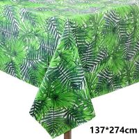 ลายสัตว์ Tablecover ผ้าปูโต๊ะแบบใช้แล้วทิ้งสำหรับ Jungle Safari Birthday Party Supplies Home Decor