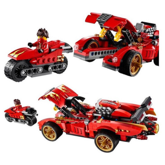 Lắp ráp xếp hình lego ninjago 9796 - xe hơi chiến đấu của kai - ảnh sản phẩm 3