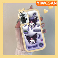 เคส Chenyyka สำหรับ Xiaomi Redmi Note 10 Pro Max เคสการ์ตูนน่ารัก Kuromi ดีไซน์ใหม่กระต่ายสีสันสดใสเลนส์กล้องถ่ายรูปป้องกันสัตว์ประหลาดน้อยน่ารักเคสมือถือกันกระแทกและรอยขีดข่วนเคสป้องกัน